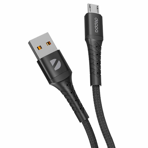 USB кабель Deppa Armor USB- microUSB 1м Black фото 