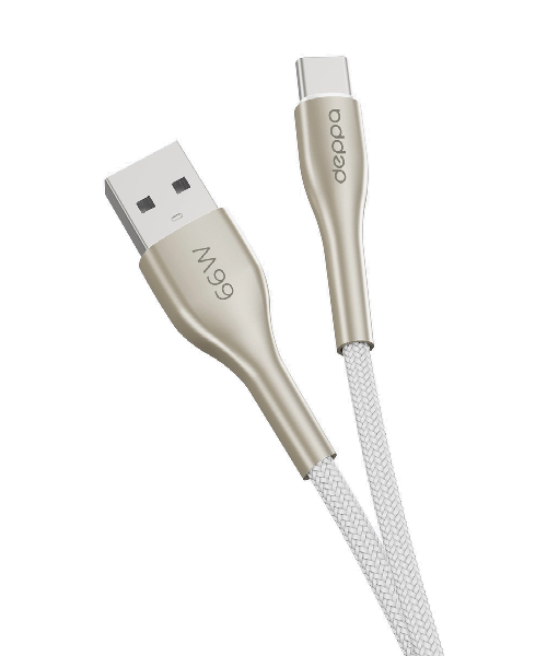 USB кабель Deppa Apollo Type-C 66W 1m White (72605) фото 