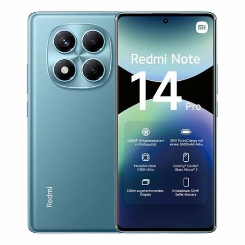 Телефон Xiaomi Redmi Note 14 Pro 256Gb Ram 12Gb 4G Ocean Blue фото 