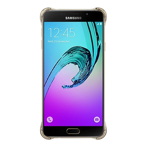 Накладка пластиковая Samsung Clear Galaxy A7 (2016) EF-QA710CFEGRU Gold фото 